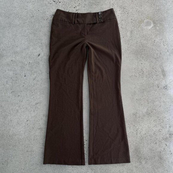 Vintage brown low rise flared pants - Picture 2 of 6